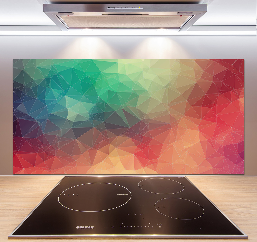 Kitchen splashback Geometric background