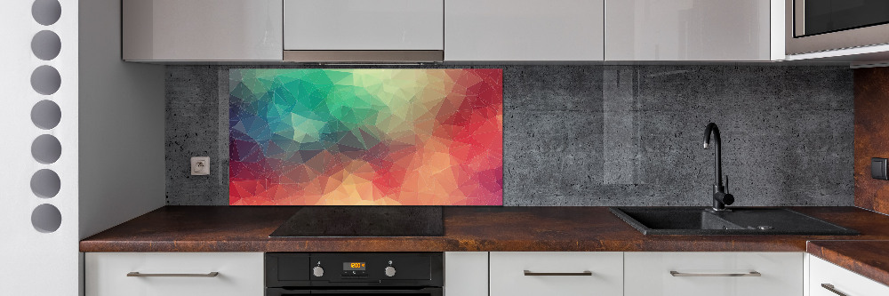 Kitchen splashback Geometric background