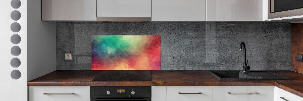 Kitchen splashback Geometric background