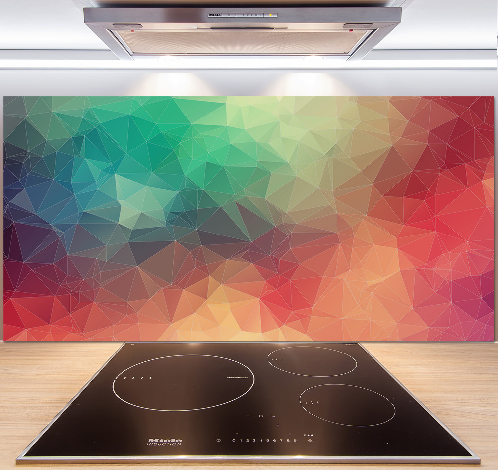 Kitchen splashback Geometric background