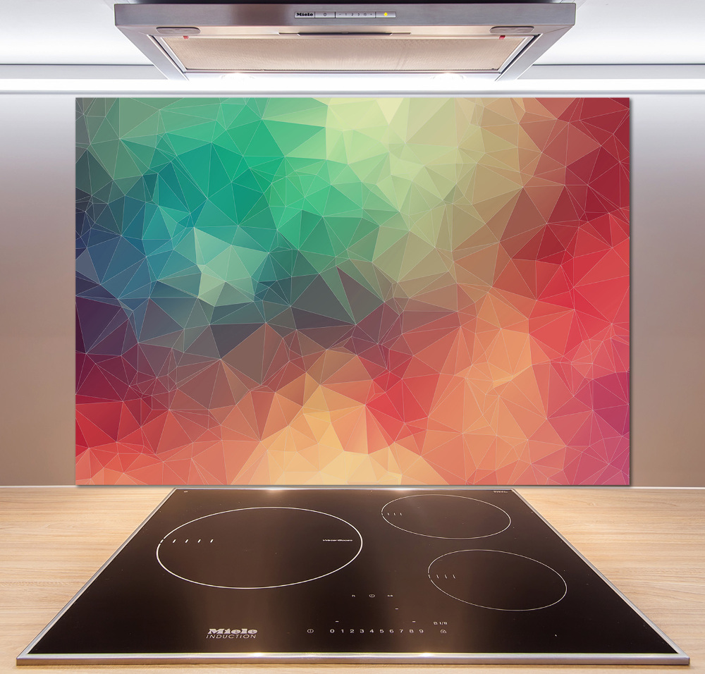 Kitchen splashback Geometric background