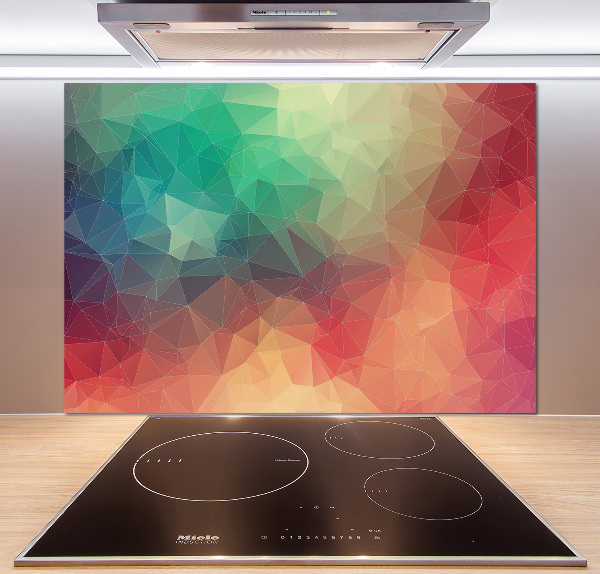 Kitchen splashback Geometric background