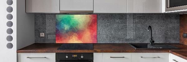 Kitchen splashback Geometric background