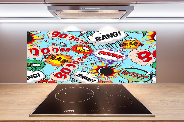 Kitchen splashback Comic book