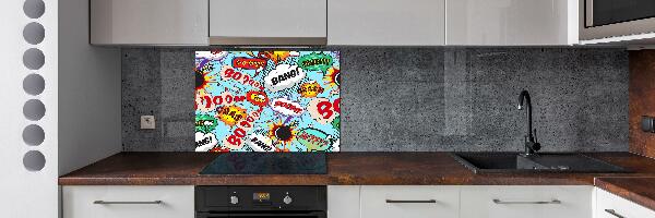 Kitchen splashback Comic book