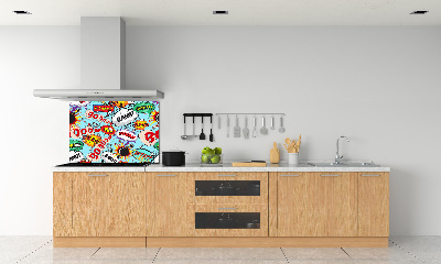 Kitchen splashback Comic book