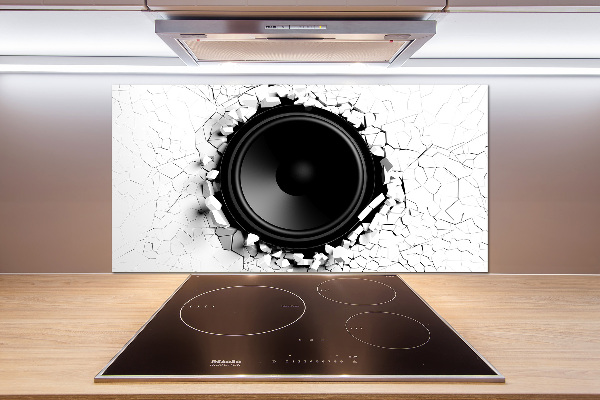 Kitchen splashback Loudspeaker