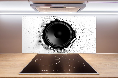 Kitchen splashback Loudspeaker