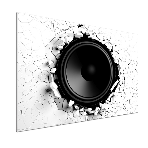 Kitchen splashback Loudspeaker