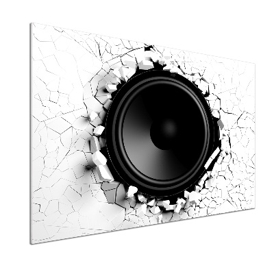 Kitchen splashback Loudspeaker