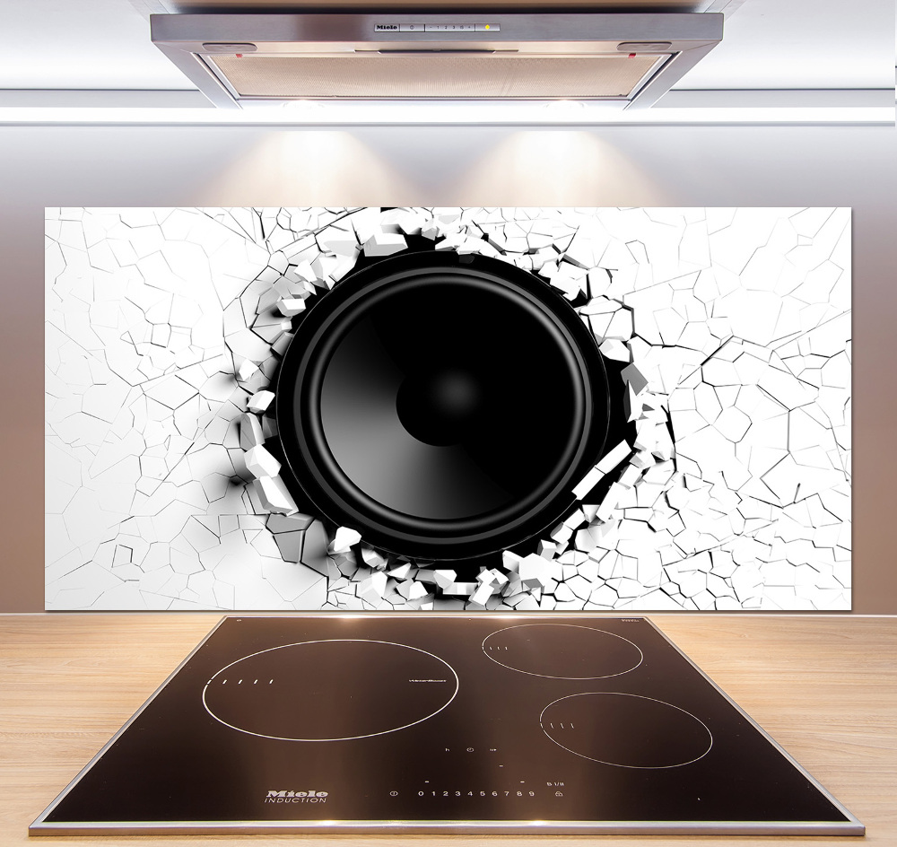 Kitchen splashback Loudspeaker