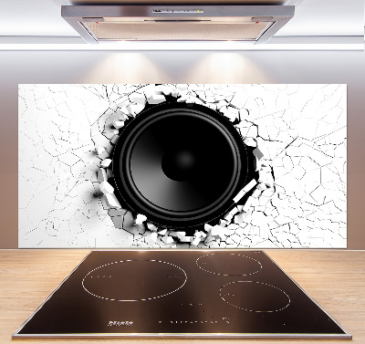 Kitchen splashback Loudspeaker