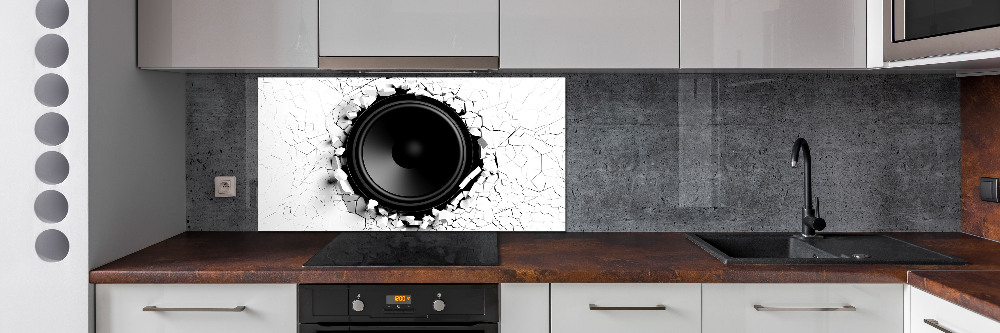 Kitchen splashback Loudspeaker