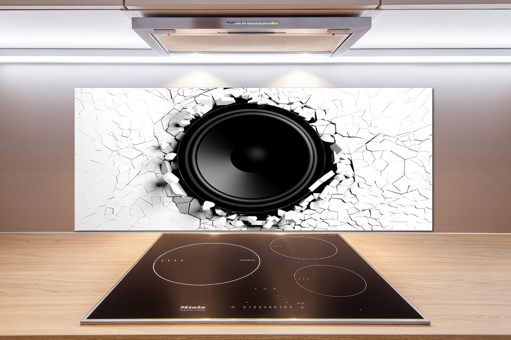 Kitchen splashback Loudspeaker