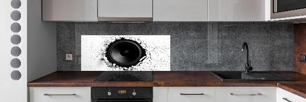 Kitchen splashback Loudspeaker