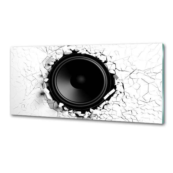 Kitchen splashback Loudspeaker