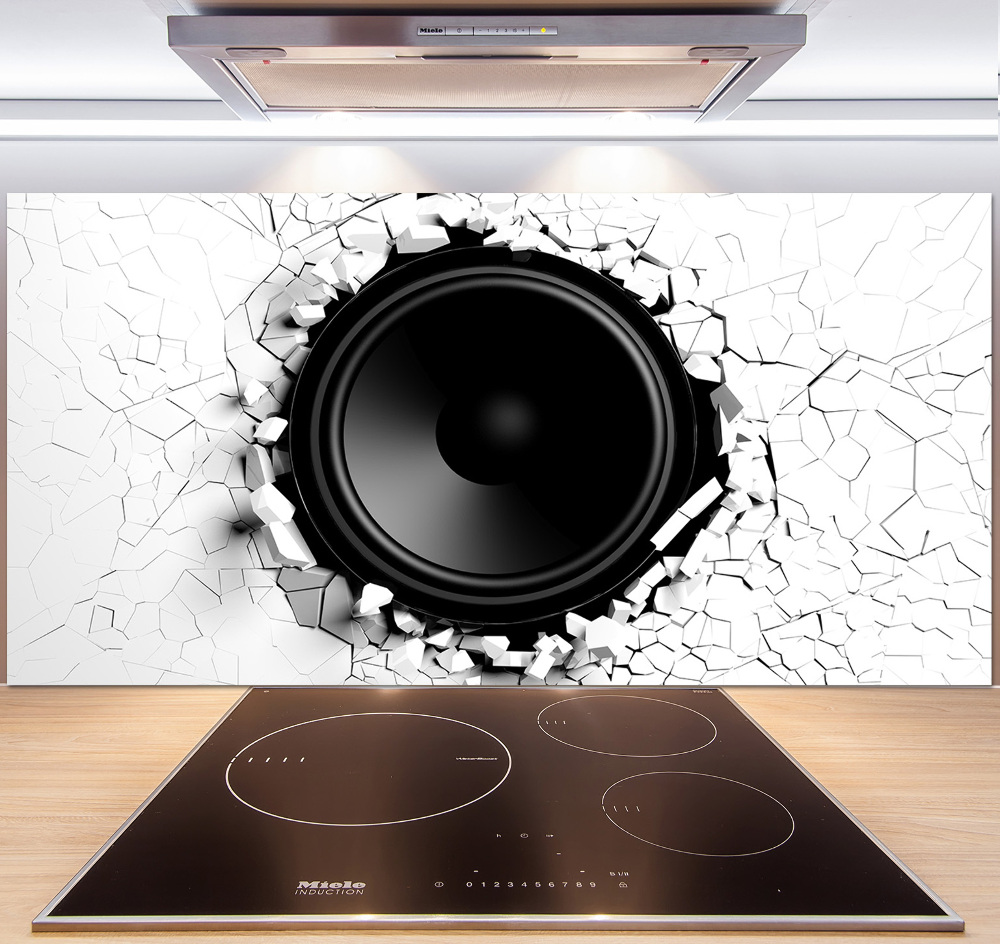 Kitchen splashback Loudspeaker