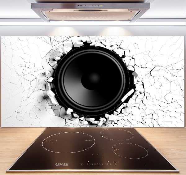 Kitchen splashback Loudspeaker