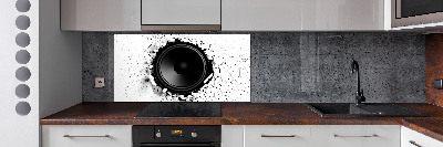 Kitchen splashback Loudspeaker