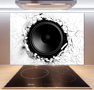 Kitchen splashback Loudspeaker