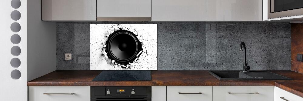 Kitchen splashback Loudspeaker