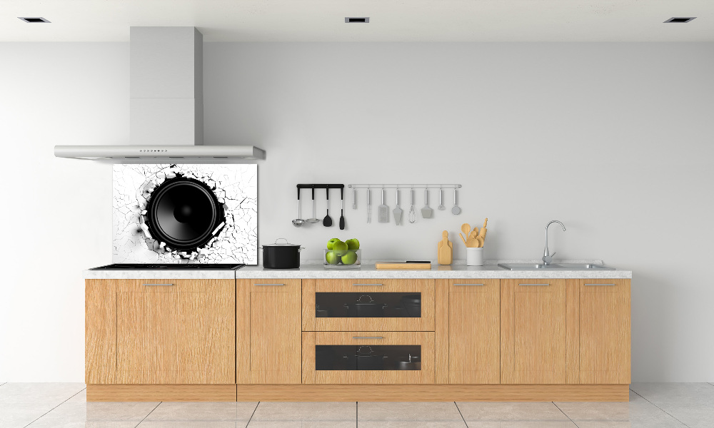 Kitchen splashback Loudspeaker