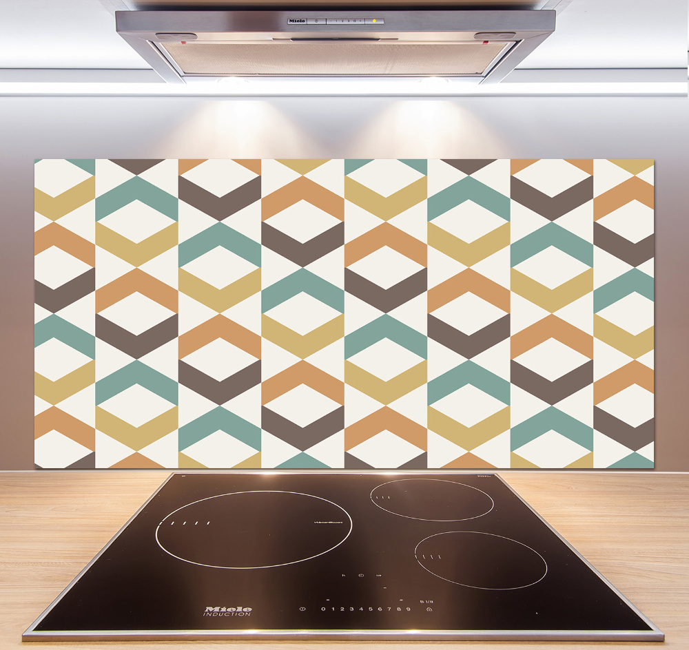 Kitchen splashback Retro background