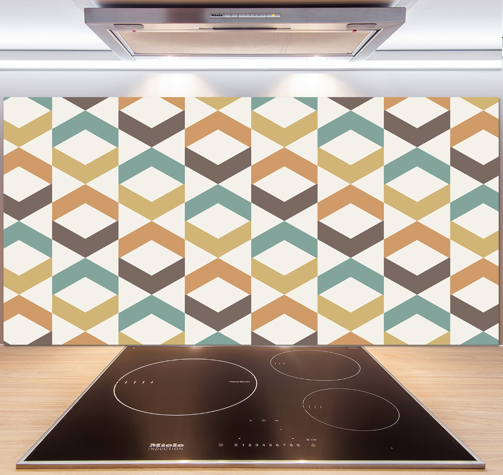 Kitchen splashback Retro background