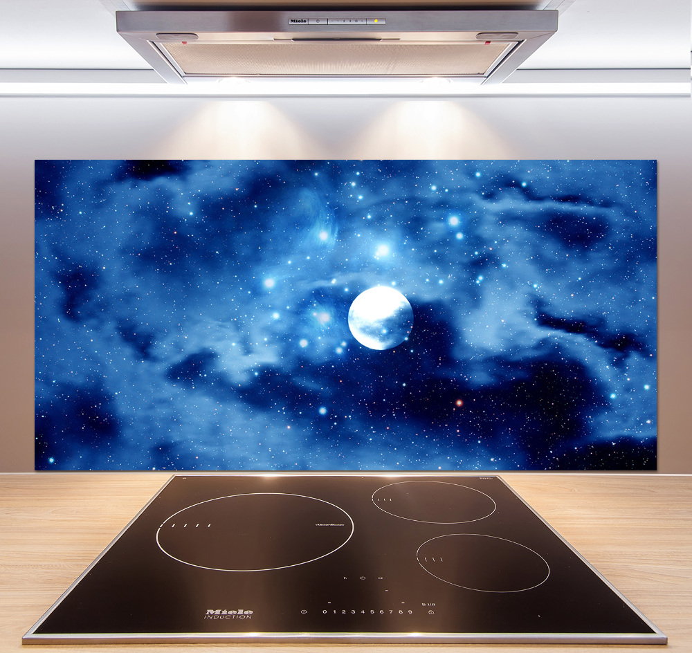 Cooker splashback full moon