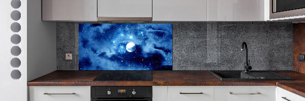 Cooker splashback full moon