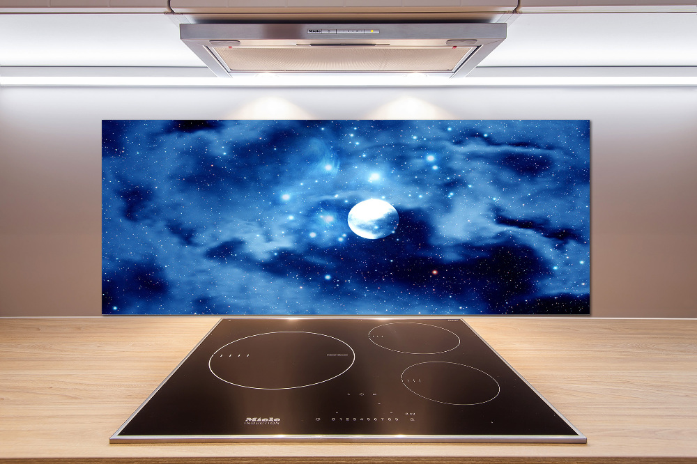 Cooker splashback full moon