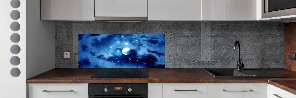 Cooker splashback full moon