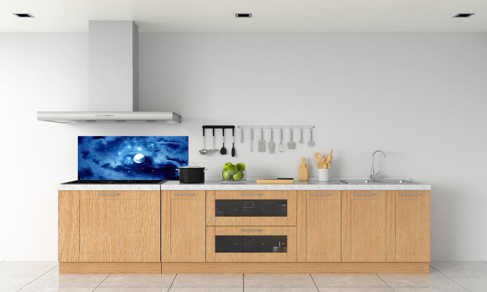 Cooker splashback full moon