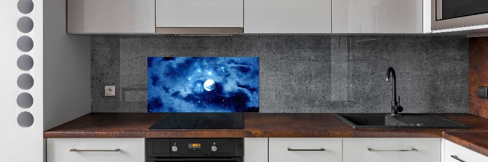 Cooker splashback full moon