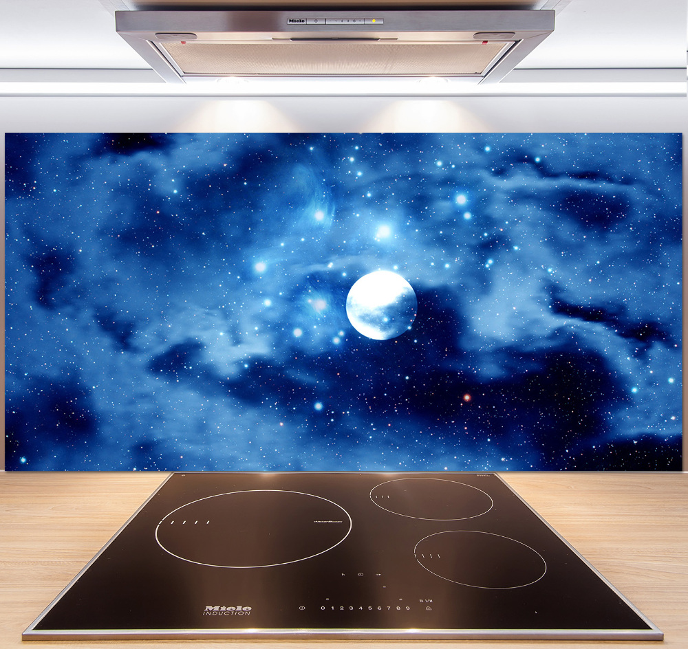 Cooker splashback full moon