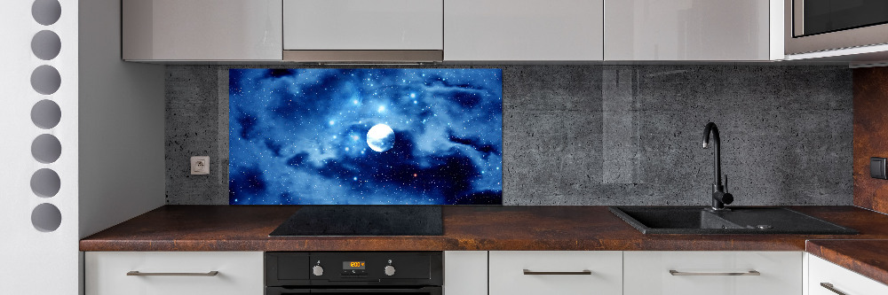 Cooker splashback full moon