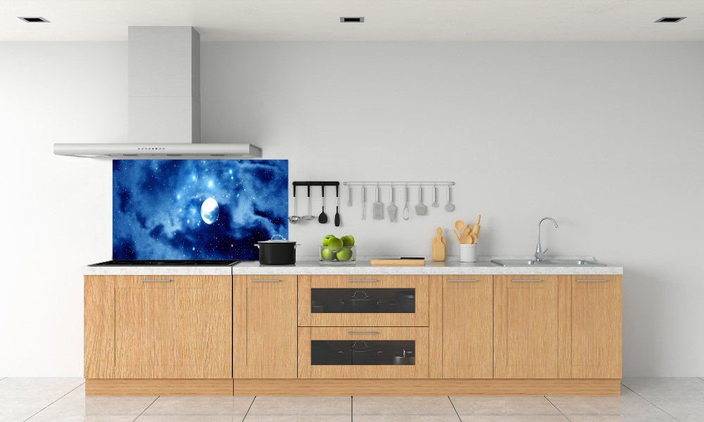 Cooker splashback full moon