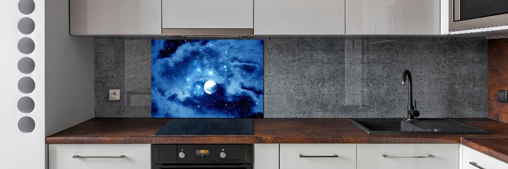 Cooker splashback full moon