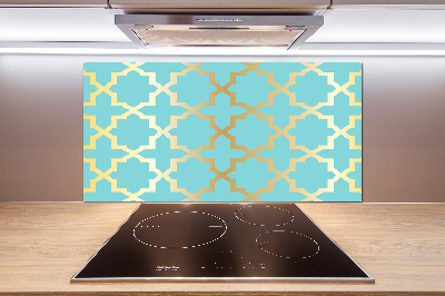 Kitchen splashback Arabic pattern