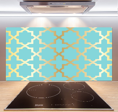 Kitchen splashback Arabic pattern