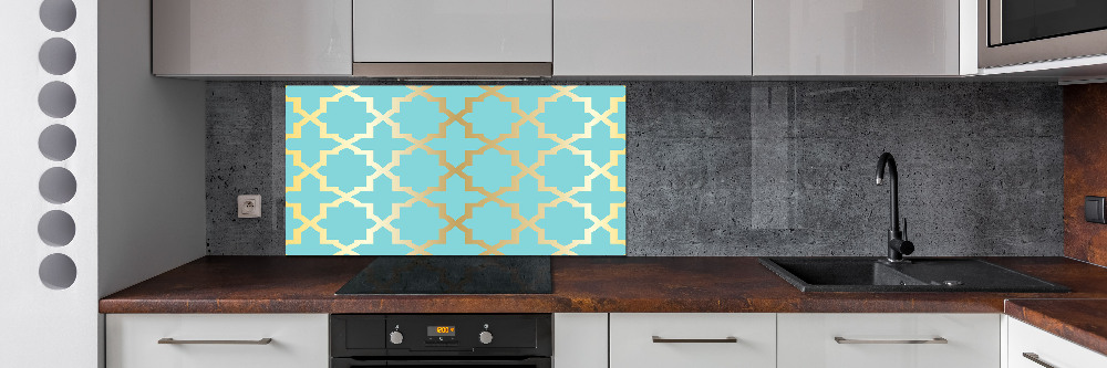 Kitchen splashback Arabic pattern