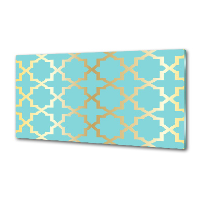 Kitchen splashback Arabic pattern