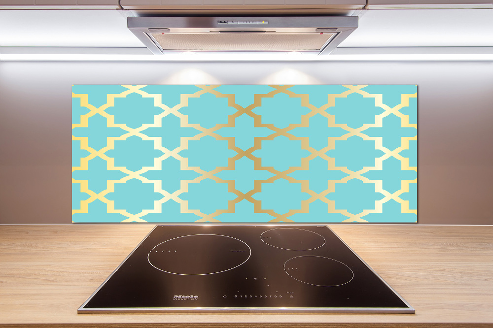 Kitchen splashback Arabic pattern