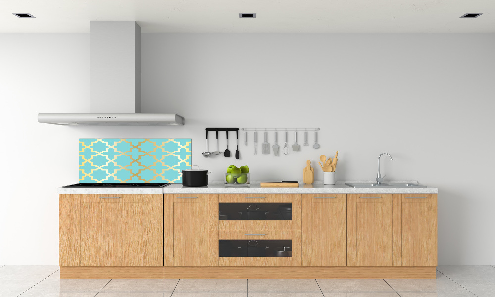 Kitchen splashback Arabic pattern