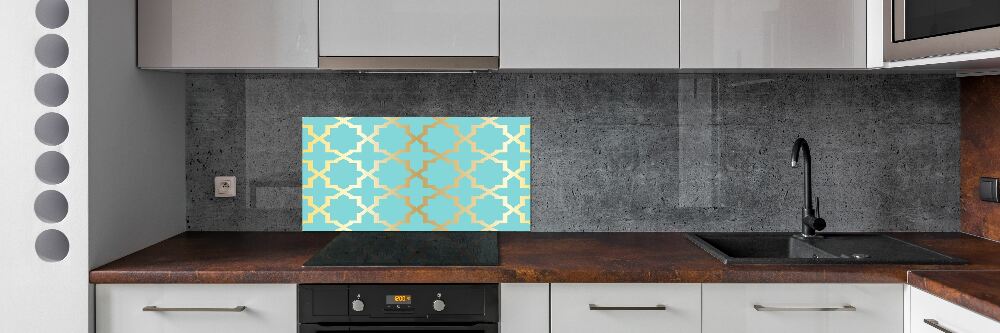 Kitchen splashback Arabic pattern