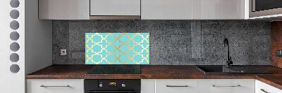 Kitchen splashback Arabic pattern