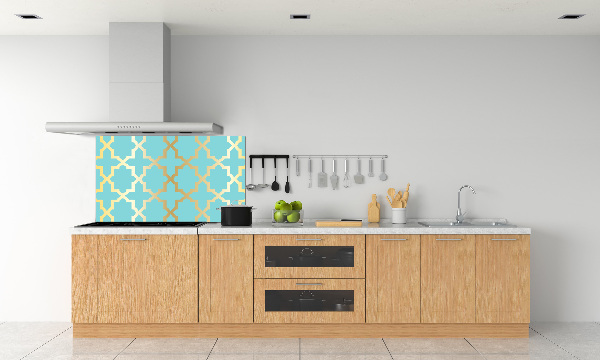 Kitchen splashback Arabic pattern