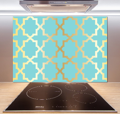 Kitchen splashback Arabic pattern