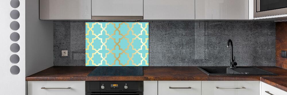 Kitchen splashback Arabic pattern