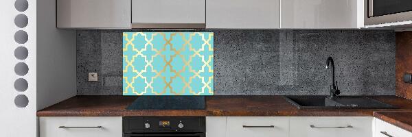 Kitchen splashback Arabic pattern